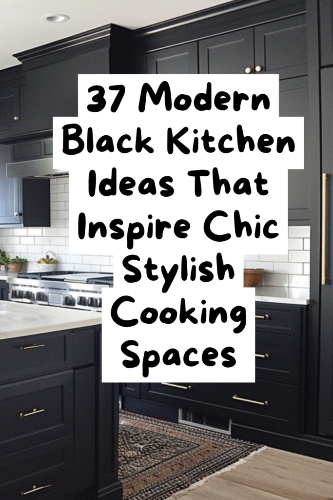 37 Stunning Black Kitchen Concepts Worth Copying
