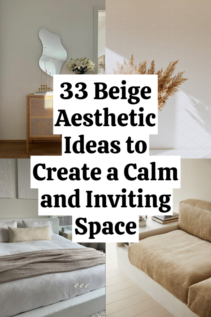 33 Beige Aesthetic Ideas for a Softer Home