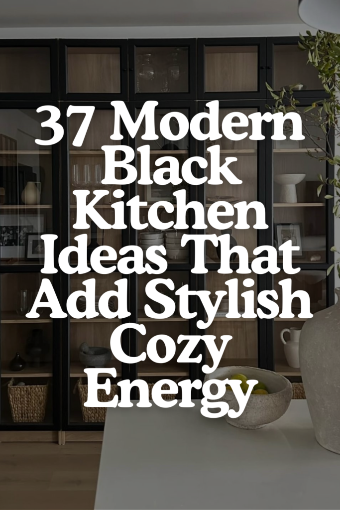 37 Stunning Black Kitchen Concepts Worth Copying